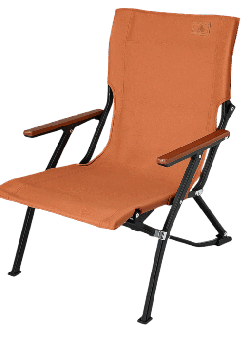 כסא מתקפל ידיות עץ